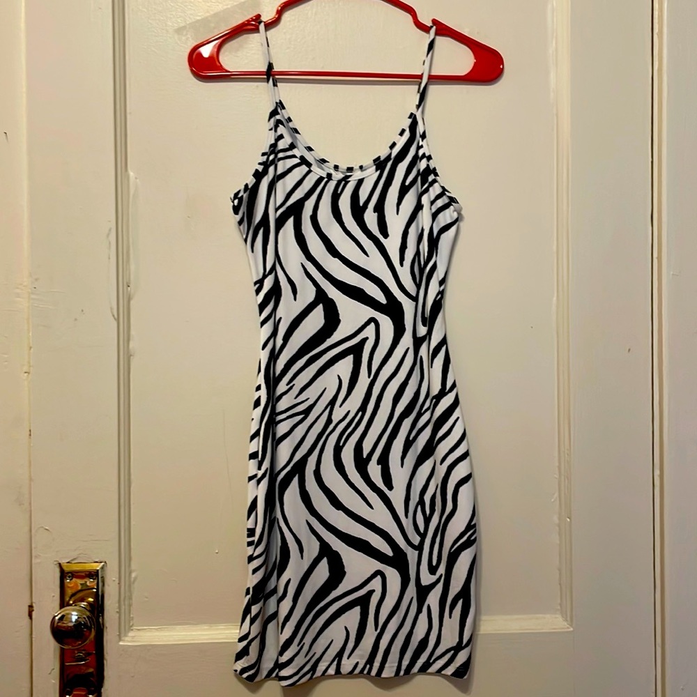 Pitaya Zebra Print Bodycon Dress
